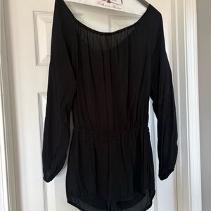 Show Me Your MuMu Black Long Sleeve Romper